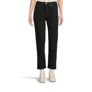Levi's Black Wedgie Straight Leg Jeans